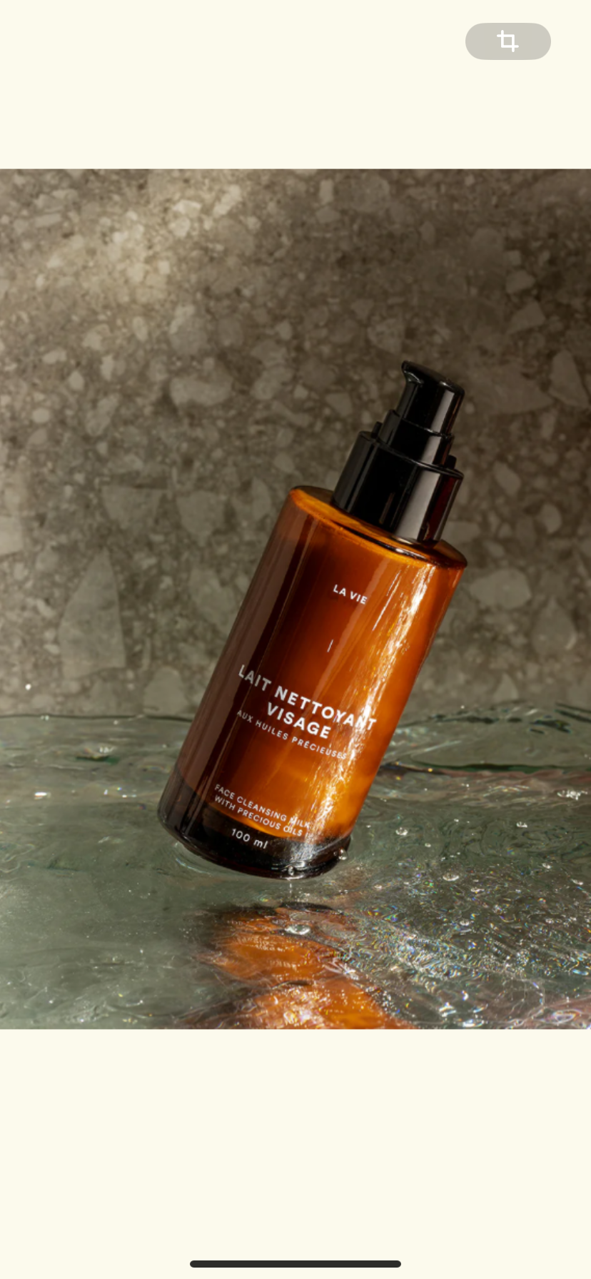 Lait nettoyant visage